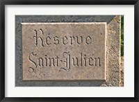 Reserve Saint Julien Vineyard Fine Art Print