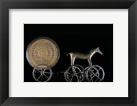 Solar Disk with Chariot and Horse Replica Fine Art Print