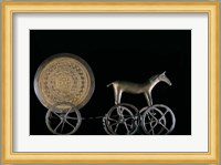 Solar Disk with Chariot and Horse Replica Fine Art Print