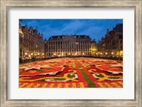 Night View of the Grand Place, Belgium Fine Art Print