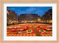 Night View of the Grand Place, Belgium Fine Art Print