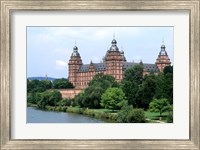 Johannisburg Palace by Rhine River Fine Art Print