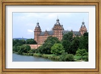 Johannisburg Palace by Rhine River Fine Art Print