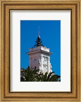 Ajaccio Town Hall Clock Tower Fine Art Print