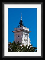 Ajaccio Town Hall Clock Tower Fine Art Print