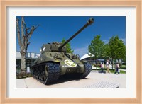 US Sherman tank, Airborne Museum Fine Art Print