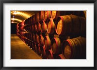 Barrels of Tokaj Wine in Disznoko Cellars, Hungary Fine Art Print