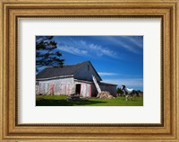 Weathered barn and horse, Guysborough County, Nova Scotia, Canada Fine Art Print