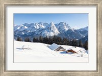 Mieminger Mountains in Winter Fine Art Print
