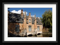 Canal Building, Bruges, Belgium Fine Art Print