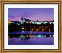 Hradcany Palace and Vltava River Fine Art Print