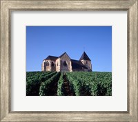 Chavot Church and Vineyards, France Fine Art Print