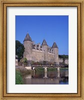 Josselin Chateau and River Oust, Brittany, France Fine Art Print