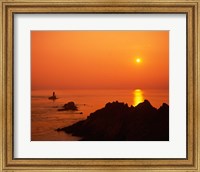 Pointe du Raz at Sunset, Brittany, France Fine Art Print