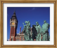 Town Hall and Six Burghers, Calais, France Fine Art Print