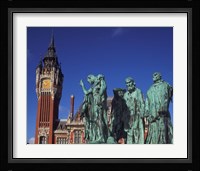 Town Hall and Six Burghers, Calais, France Fine Art Print