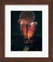 Fireworks, Eiffel Tower, Paris, France Fine Art Print