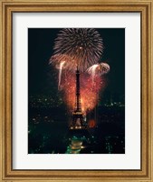 Fireworks, Eiffel Tower, Paris, France Fine Art Print