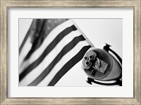 Black and White American Flag Fine Art Print