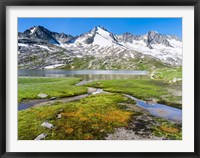 Reichenspitz Mountains and Lake Gerlos Framed Print