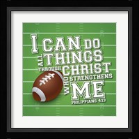 I Can Do All Sports - Football Framed Print