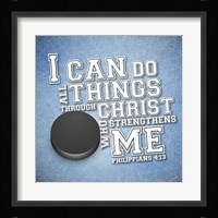 I Can Do All Sports - Hockey Framed Print