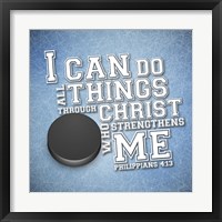 I Can Do All Sports - Hockey Framed Print