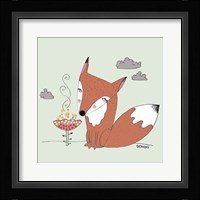 Un Renard Dans La Cours Fine Art Print
