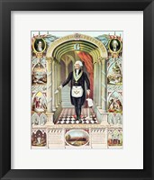 George Washington as a Freemason Framed Print