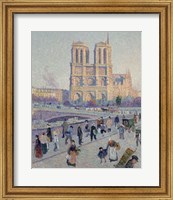 The Quai Saint-Michel And Notre-Dame, Paris 1901 Fine Art Print