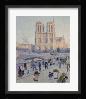 The Quai Saint-Michel And Notre-Dame, Paris 1901 Fine Art Print