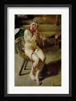 Nude Braiding Her Hair, 1907 Fine Art Print