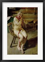 Nude Braiding Her Hair, 1907 Fine Art Print