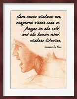 The Human Mind - Da Vinci Quote Fine Art Print