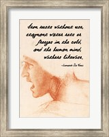 The Human Mind - Da Vinci Quote Fine Art Print