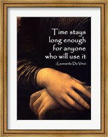 Time Stays -Da Vinci Quote Fine Art Print
