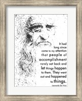 People of Accomplishment -Da Vinci Quote Fine Art Print