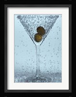 Olive Duo In Martini Glass I Framed Print