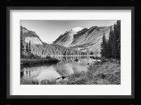 Mountain Landscape And Lake Fine Art Print