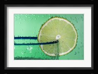 Margarita Glass And Lemon Closeup I Framed Print
