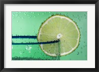 Margarita Glass And Lemon Closeup I Framed Print