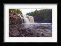 North Shore Rocky Waterfall View I Framed Print