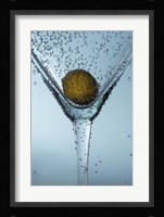 Olive In Martini Glass II Framed Print