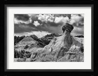 Monumental Mountains Black And White Fine Art Print