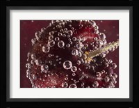Marroon Fruit Closeup With Raindrops II Fine Art Print