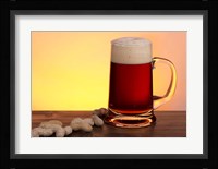 Beer Sitting And Peanuts Fine Art Print
