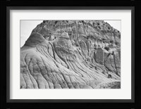 Mountain Rock Forms Black And White Fine Art Print