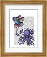 Octopus and Puffer Fish Balloons Fine Art Print