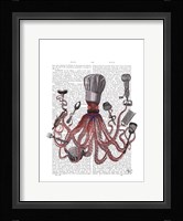 Octopus Fabulous French Chef Framed Print