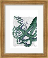 Octopus Tentacles Green and Blue Fine Art Print